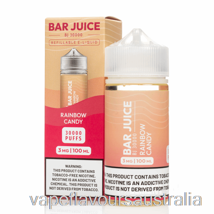 Vape Australia Rainbow Candy - Bar Juice - 100mL 0mg